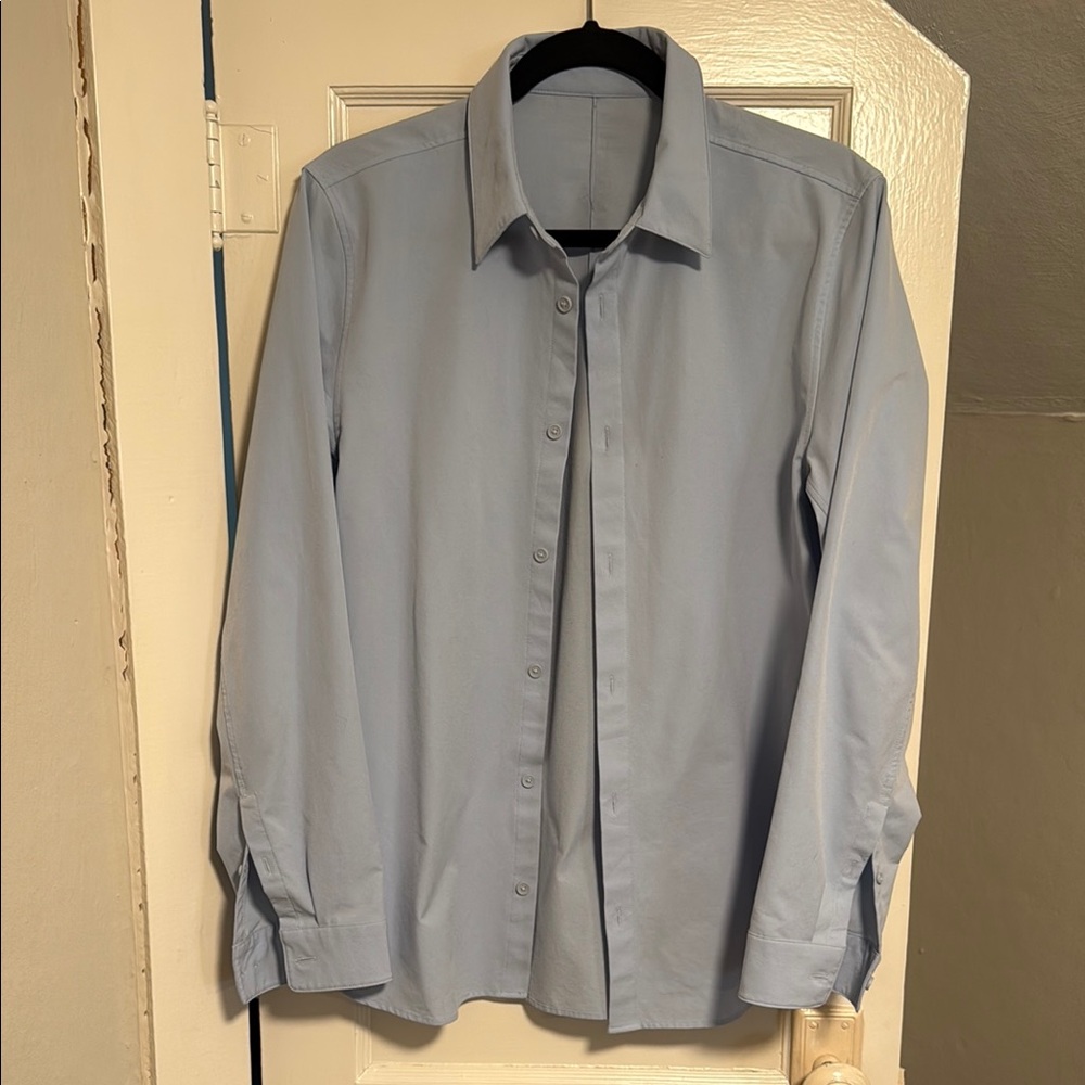 Lululemon Men's Light Blue Dress Shirt